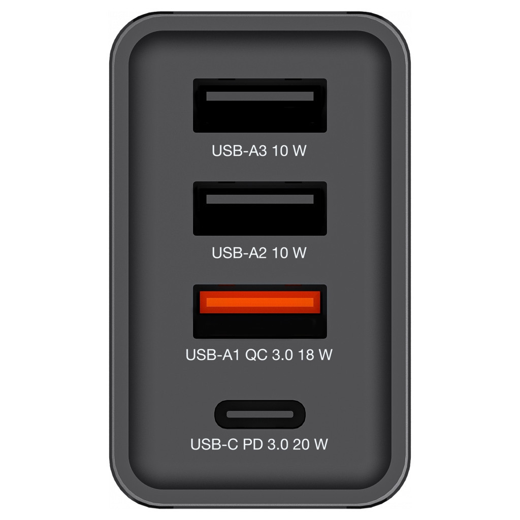 Зарядний пристрій Verbatim USB 30W PD3.0 4-ports black (49700) - фото 3 Зарядний пристрій Verbatim USB 30W PD3.0 4-ports black (49700) - фото 3