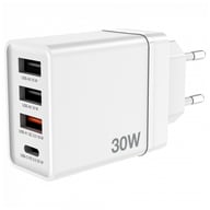 Зарядний пристрій Verbatim USB 30W PD3.0 4-ports white (49701) - фото 4