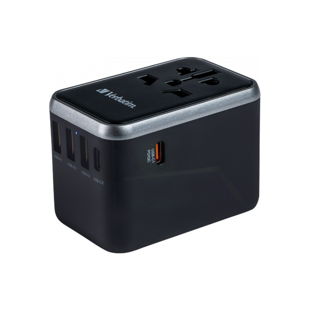 Зарядний пристрій Verbatim UTA-04 PD61W (3xUSB-A/2xUSB-C) (49546) - фото 9 Зарядний пристрій Verbatim UTA-04 PD61W (3xUSB-A/2xUSB-C) (49546) - фото 9