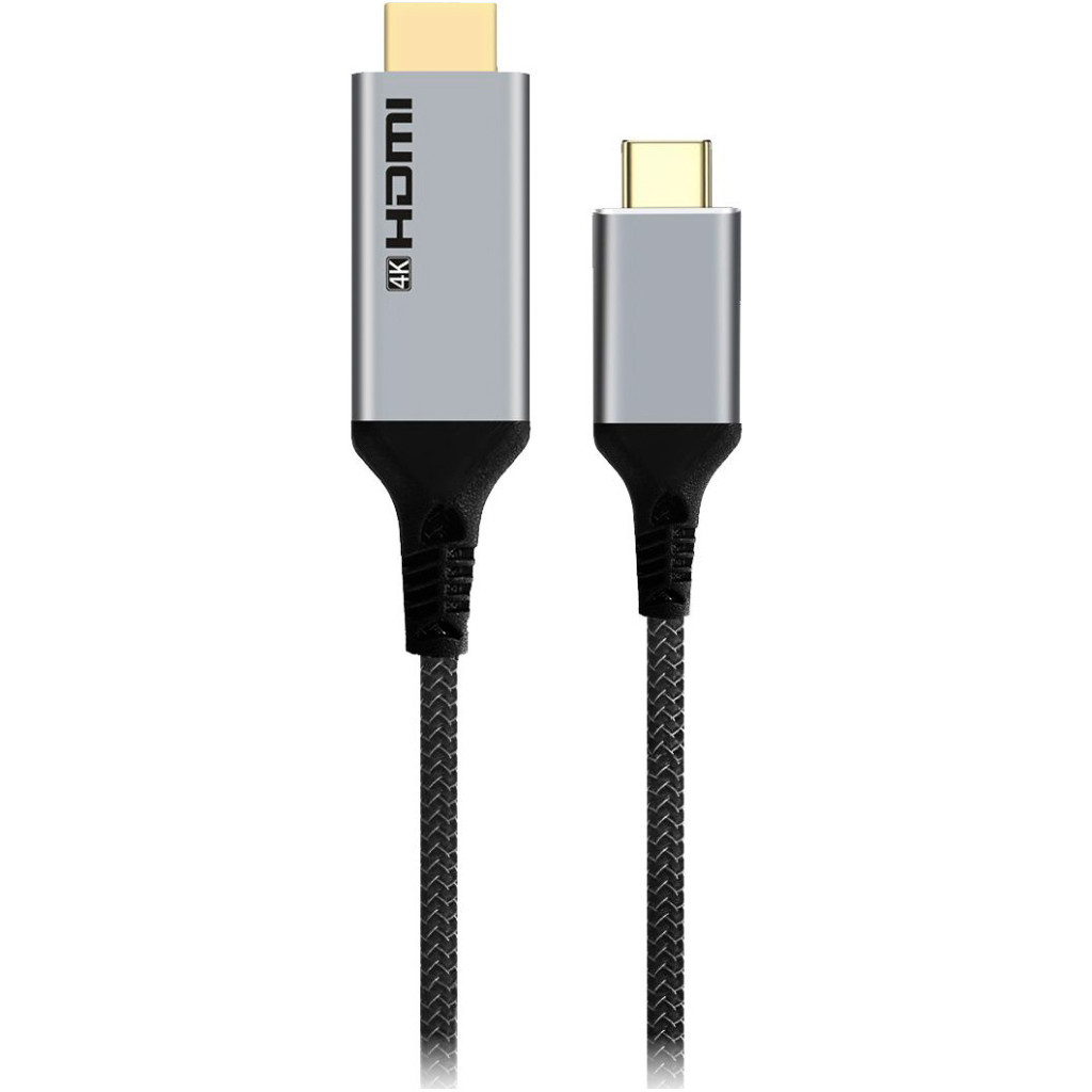 Кабель мультимедійний USB-C to HDMI M 1.8m 4K60Hz Cablexpert (A-CM-HDMIM4K-1.8M) - фото 1