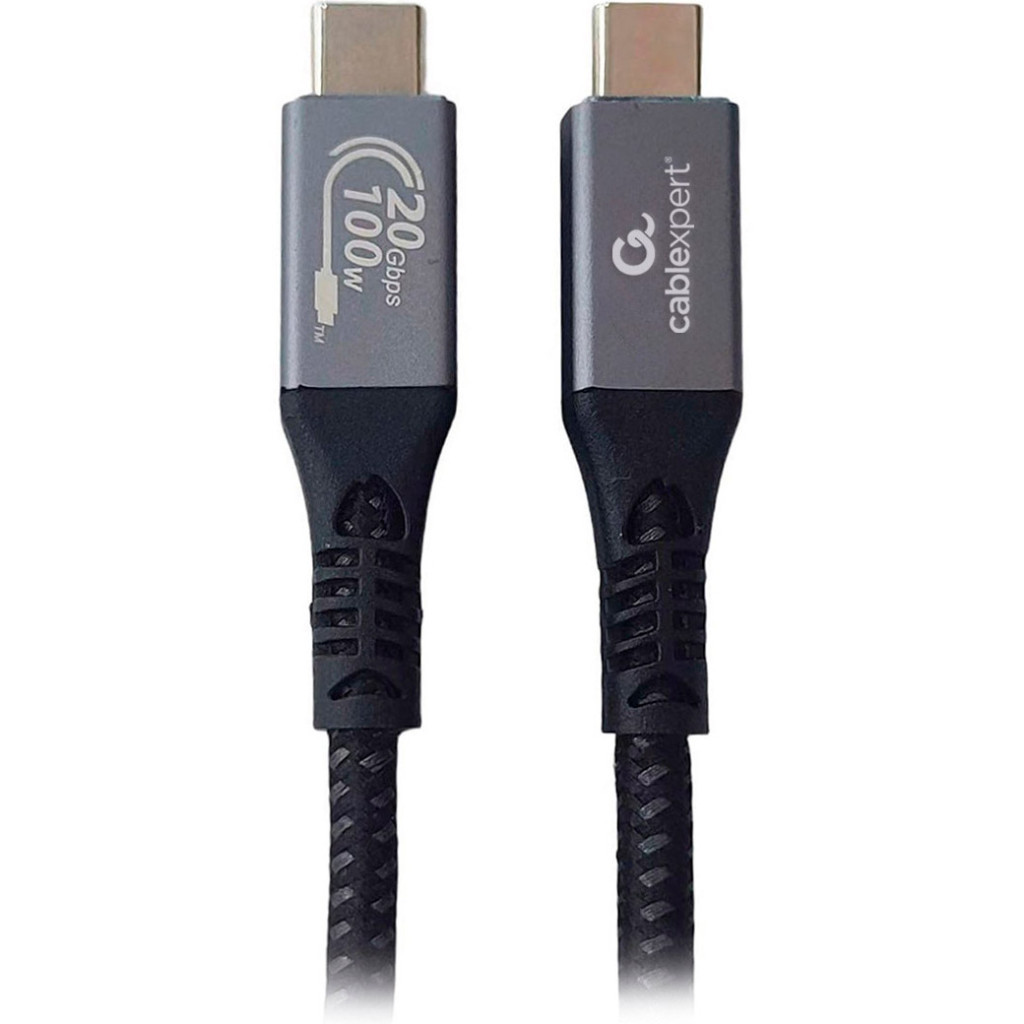 Дата кабель USB-C to USB-C 0.5m USB3.2 Gen2*2 20Gbps/100W(20V5A)/4K60Hz Cablexpert (CCBP-USB3-CMCM100-0.5M) - фото 1