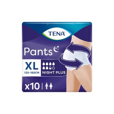 Підгузки для дорослих Tena Pants Plus Night Extra Large 10 шт (7322542133569) - фото 1