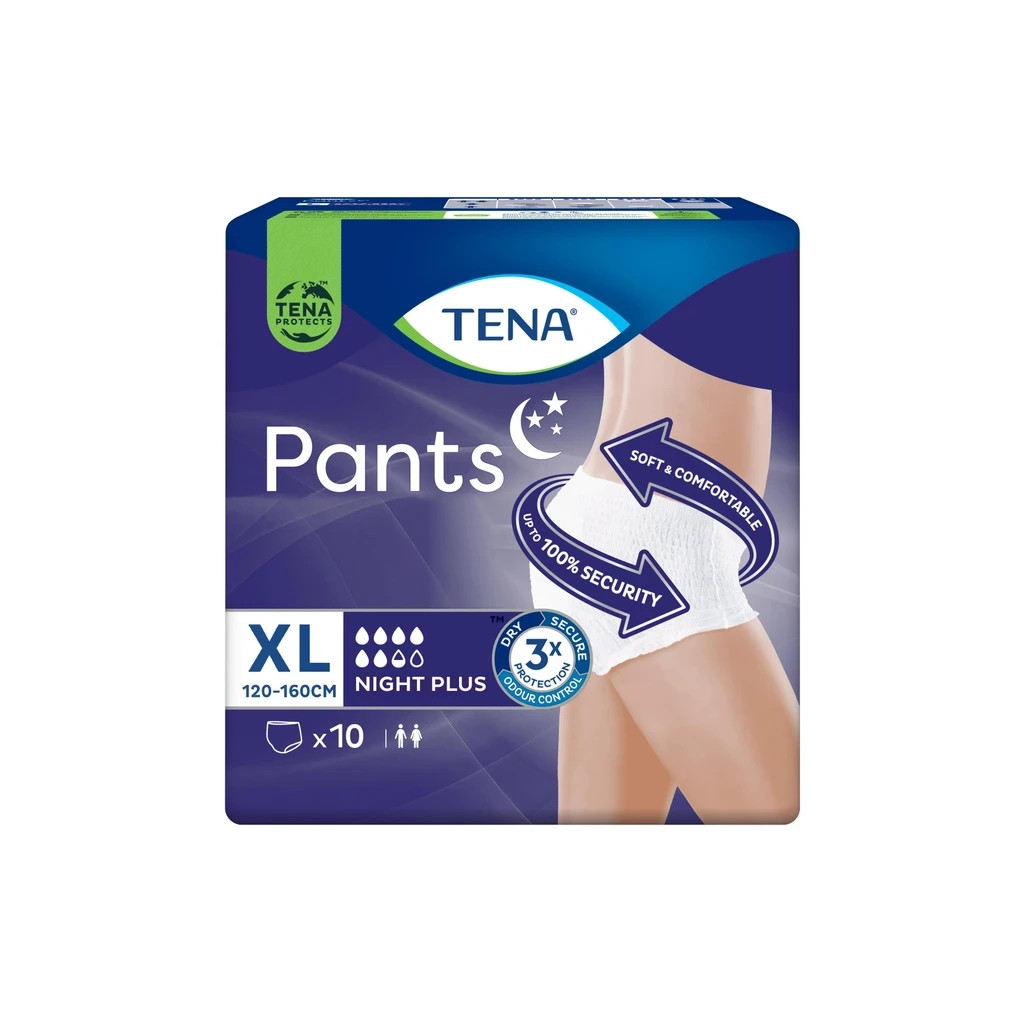 Підгузки для дорослих Tena Pants Plus Night Extra Large 10 шт (7322542133569) - фото 2 Підгузки для дорослих Tena Pants Plus Night Extra Large 10 шт (7322542133569) - фото 2