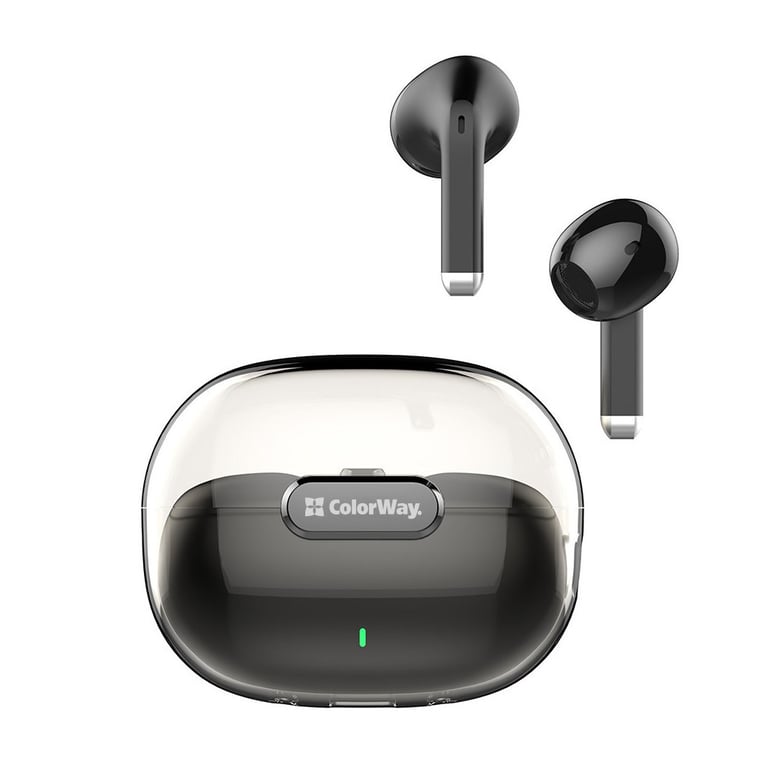 Навушники ColorWay Slim TWS-2 Earbuds Black (CW-TWS2BK) - фото 1