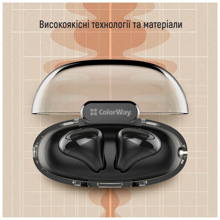 Навушники ColorWay Slim TWS-2 Earbuds Black (CW-TWS2BK) - фото 4