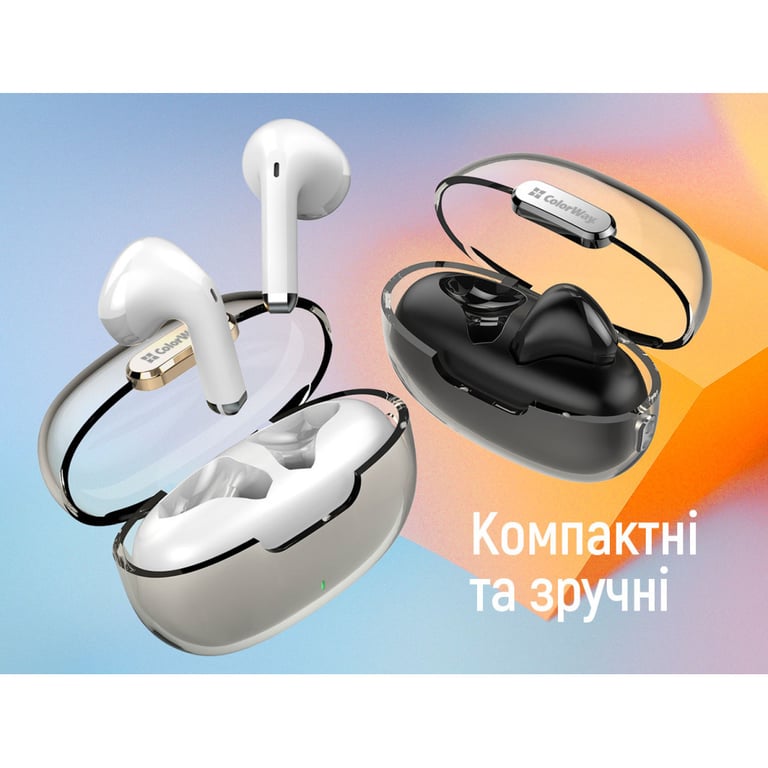 Навушники ColorWay Slim TWS-2 Earbuds Black (CW-TWS2BK) - фото 7