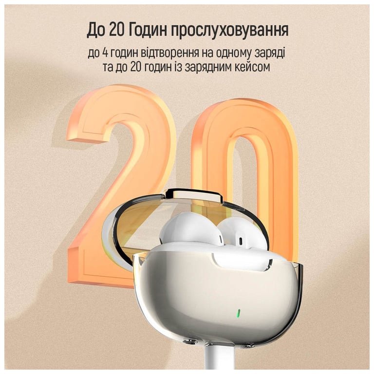 Навушники ColorWay Slim TWS-2 Earbuds White (CW-TWS2WT) - фото 4