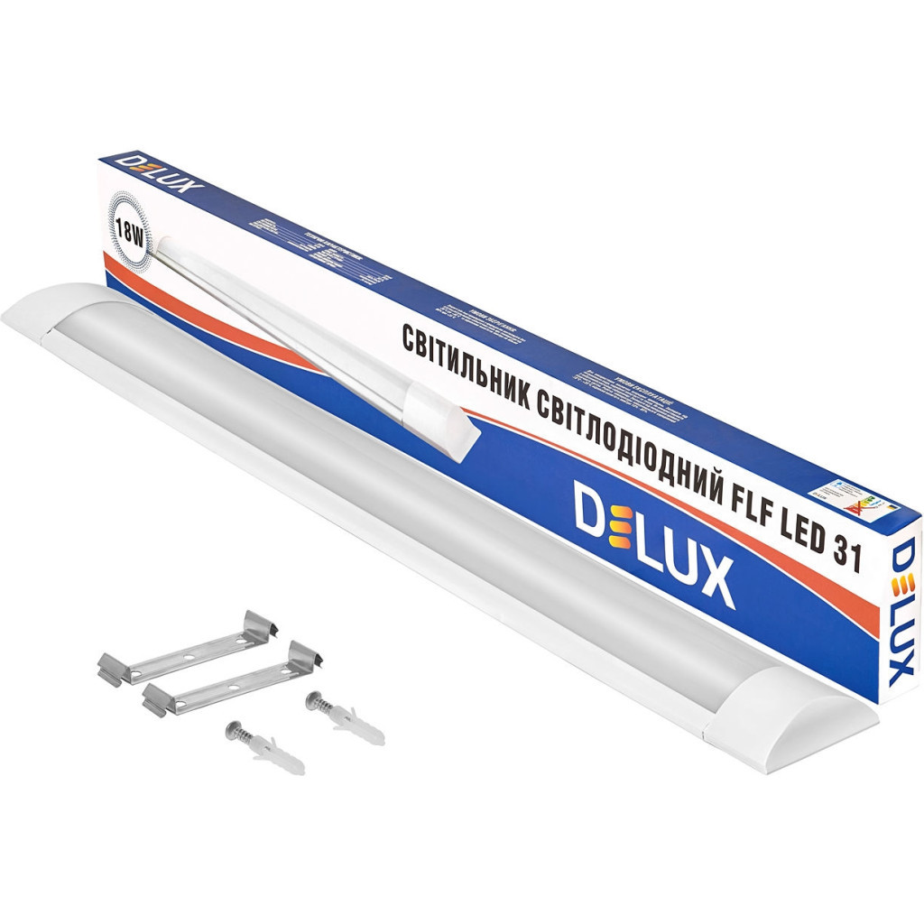 Світильник Delux FLF LED 31 18W 6500K (90021264) - фото 2 Світильник Delux FLF LED 31 18W 6500K (90021264) - фото 2