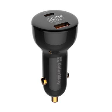 Зарядний пристрій ColorWay Power Delivery PPS USB (USB-A + USB-C) (100W) Black (CW-CHA044PD-BK) - фото 1