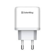 Зарядний пристрій ColorWay Power Delivery Port PPS USB (Type-C PD+ USB QC3.0) (45W) white (CW-CHS042PD-WT) - фото 2