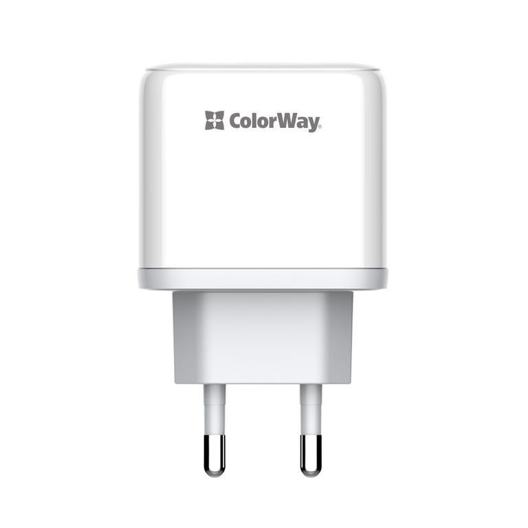Зарядний пристрій ColorWay Power Delivery Port PPS USB (Type-C PD+ USB QC3.0) (45W) white (CW-CHS042PD-WT) - фото 2