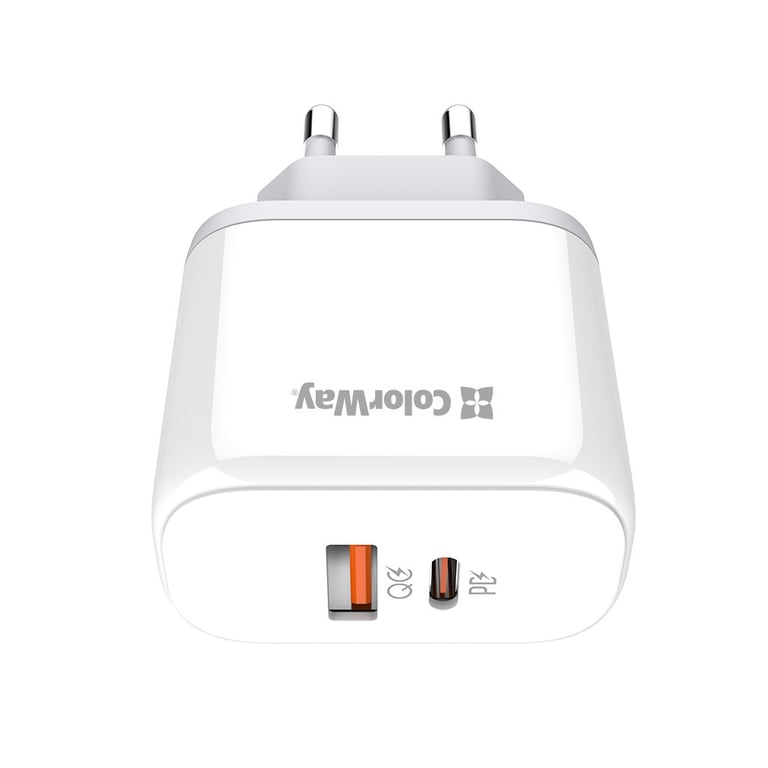 Зарядний пристрій ColorWay Power Delivery Port PPS USB (Type-C PD+ USB QC3.0) (45W) white (CW-CHS042PD-WT) - фото 3