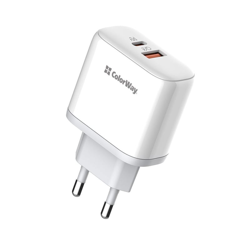 Зарядний пристрій ColorWay Power Delivery Port PPS USB (Type-C PD+ USB QC3.0) (45W) white (CW-CHS042PD-WT) - фото 8