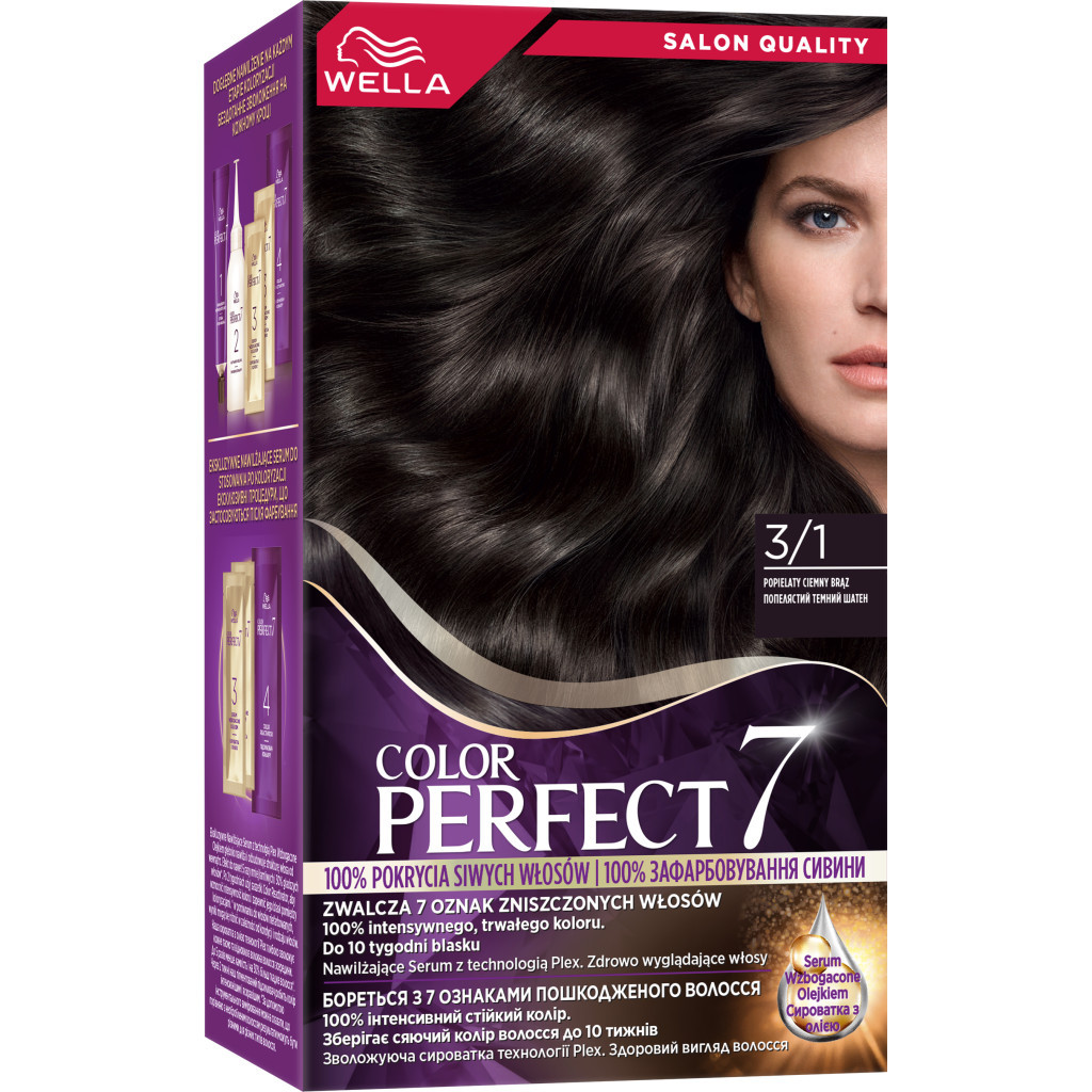 Фарба для волосся Wella Color Perfect 3/1 Попелястий темний шатен (4064666598284) Фарба для волосся Wella Color Perfect 3/1 Попелястий темний шатен (4064666598284)