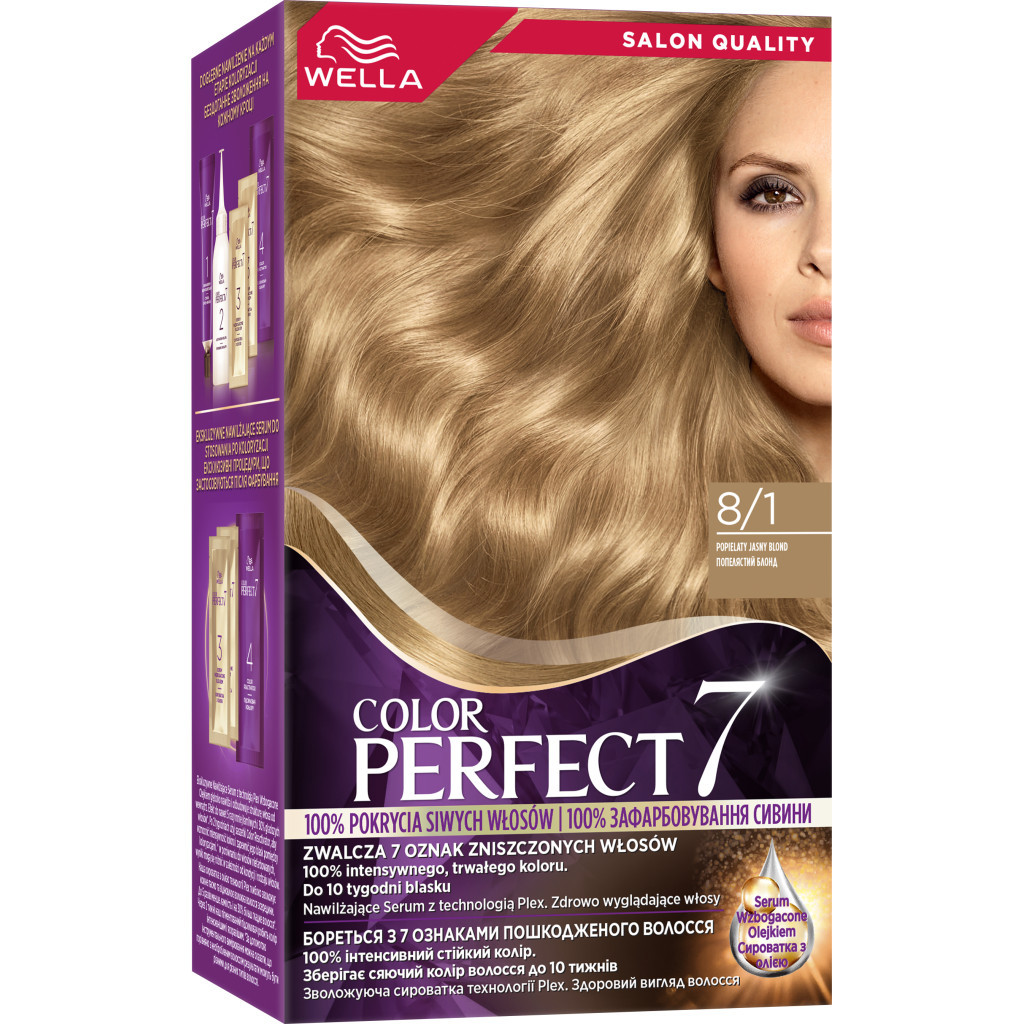 Фарба для волосся Wella Color Perfect 8/1 Попелястий блонд (4064666598383) - фото 1 Фарба для волосся Wella Color Perfect 8/1 Попелястий блонд (4064666598383) - фото 1