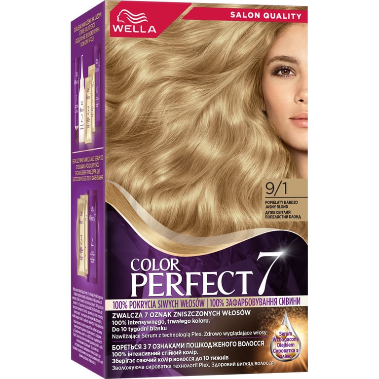 Фарба для волосся Wella Color Perfect 9/1 Дуже світлий попелястий блонд (4064666598413) - фото 1