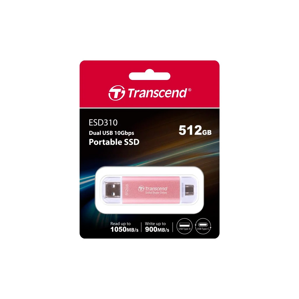 Накопичувач SSD USB 3.2 512GB Transcend (TS512GESD310P) - фото 3 Накопичувач SSD USB 3.2 512GB Transcend (TS512GESD310P) - фото 3