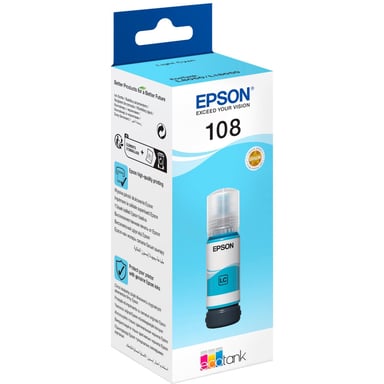Контейнер з чорнилом Epson 108 EcoTank L8050/L18050 light cyan (C13T09C54A) - фото 1