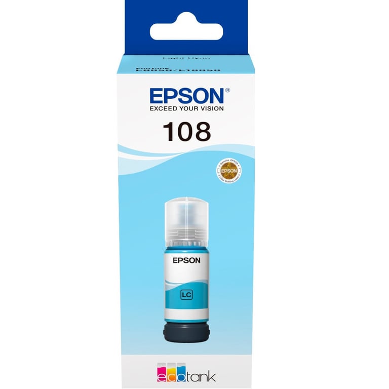 Контейнер з чорнилом Epson 108 EcoTank L8050/L18050 light cyan (C13T09C54A) - фото 2