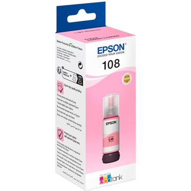 Контейнер з чорнилом Epson 108 EcoTank L8050/L18050 light magenta (C13T09C64A) - фото 1