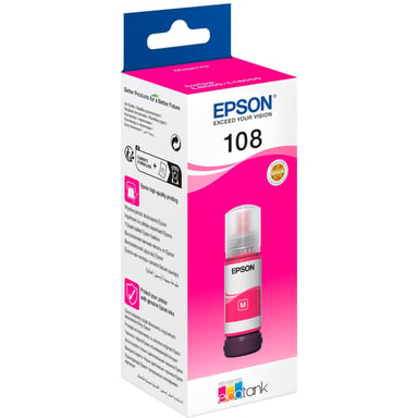 Контейнер з чорнилом Epson 108 EcoTank L8050/L18050 magenta (C13T09C34A) - фото 1