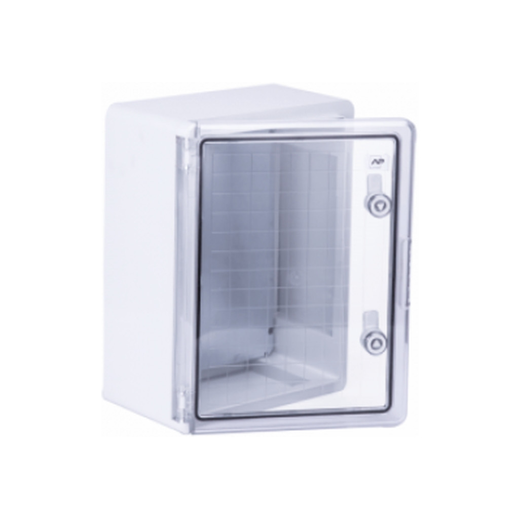 Шафа настінна ADAL PANO 400х300х220, з прозор. двецятами, IP65, Бокс ударостійкий, ABS пластик (111518)