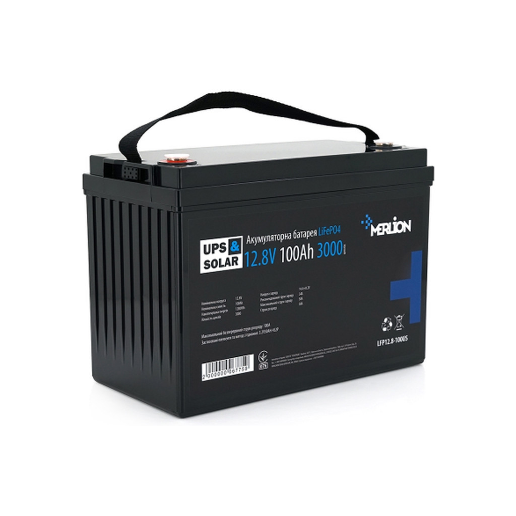 Батарея LiFePo4 Merlion LFP12-100US - фото 1 Батарея LiFePo4 Merlion LFP12-100US - фото 1