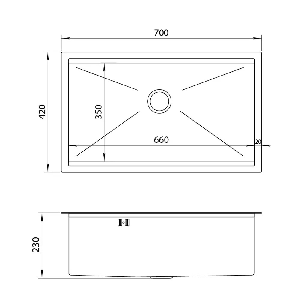 Мийка кухонна Nett NB-7042 - фото 6 Мийка кухонна Nett NB-7042 - фото 6
