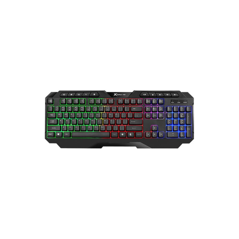 Клавіатура Xtrike ME KB-306 LED USB UA Black (KB-306UA) - фото 1