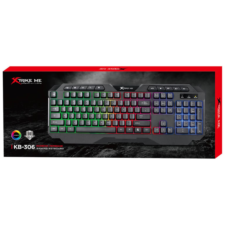 Клавіатура Xtrike ME KB-306 LED USB UA Black (KB-306UA) - фото 7