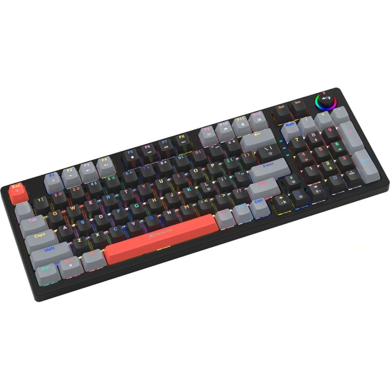 Клавіатура Xtrike ME GK-987 RGB Mechanical USB UA Black/Grey (GK-987GGRUA) - фото 2
