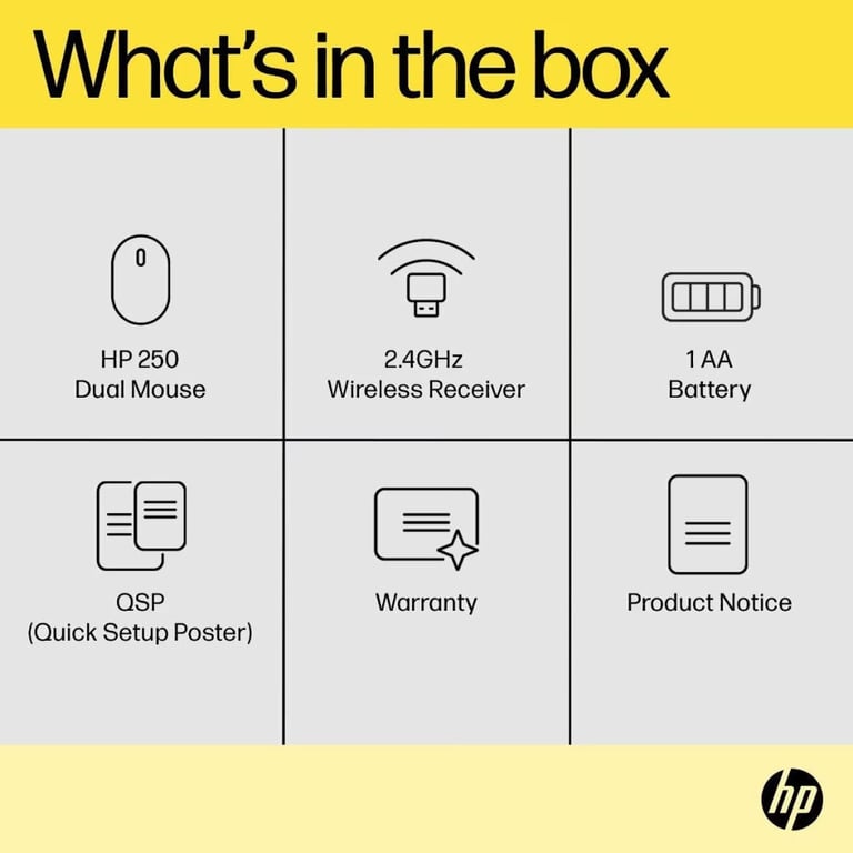 Мишка HP 250 Dual Wireless/Bluetooth Black (6V2J7AA) - фото 6