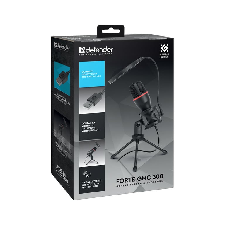 Мікрофон Defender Forte GMC 300 USB 1.5 м (64631) - фото 7