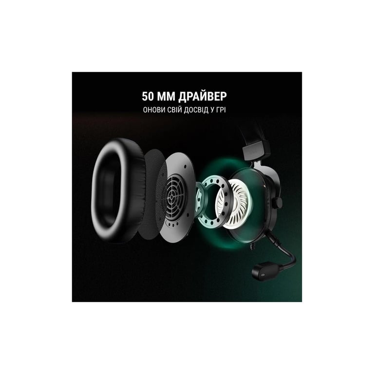 Навушники Fifine H6 RGB 7.1 Black (H6) - фото 9