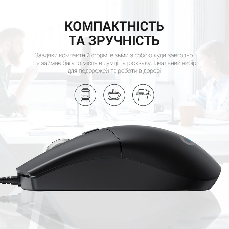 Мишка OfficePro M115 USB Black (M115) - фото 7