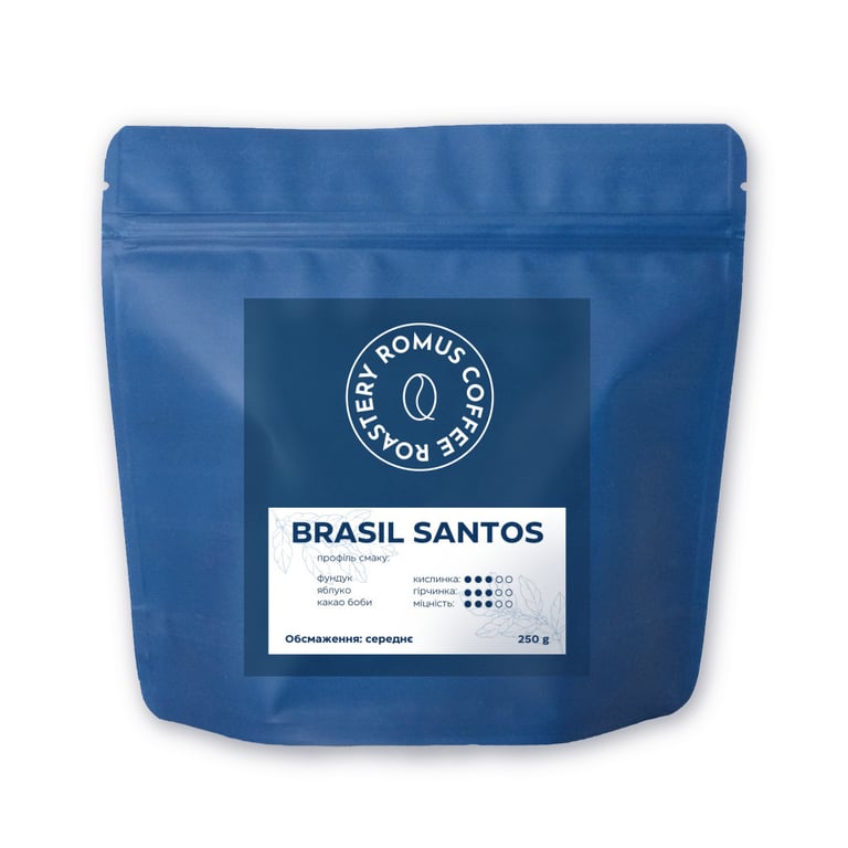 Кава Romus Brasil Santos в зернах 250 г (551978)