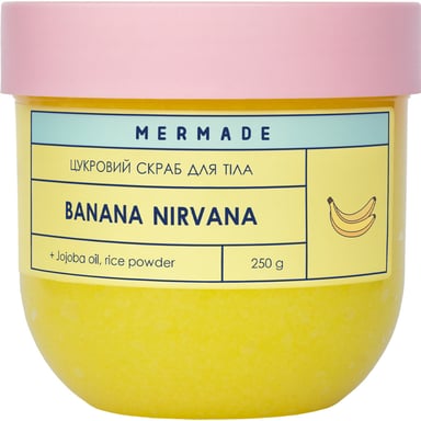 Скраб для тіла Mermade Banana Nirvana Цукровий 250 г (4820241303731) - фото 1