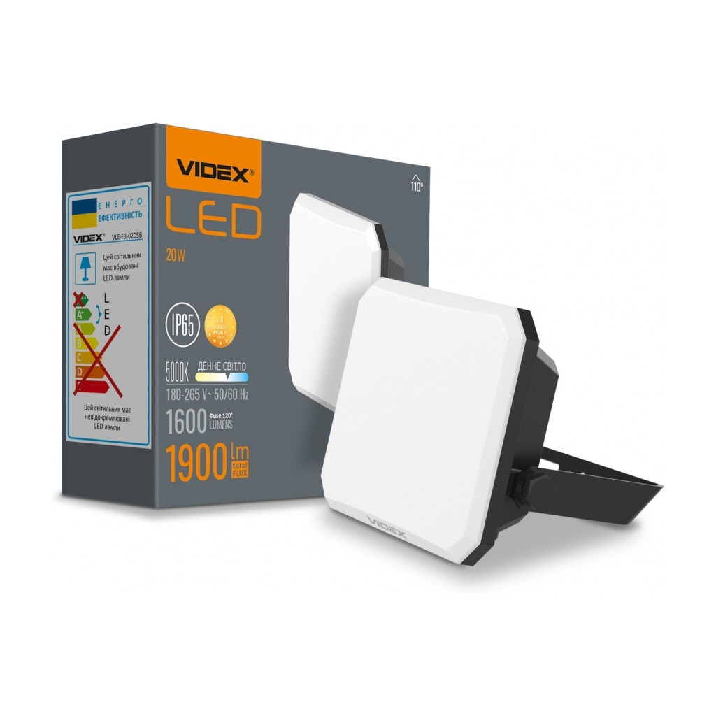 Прожектор Videx VLE-F3-0205B - фото 5 Прожектор Videx VLE-F3-0205B - фото 5