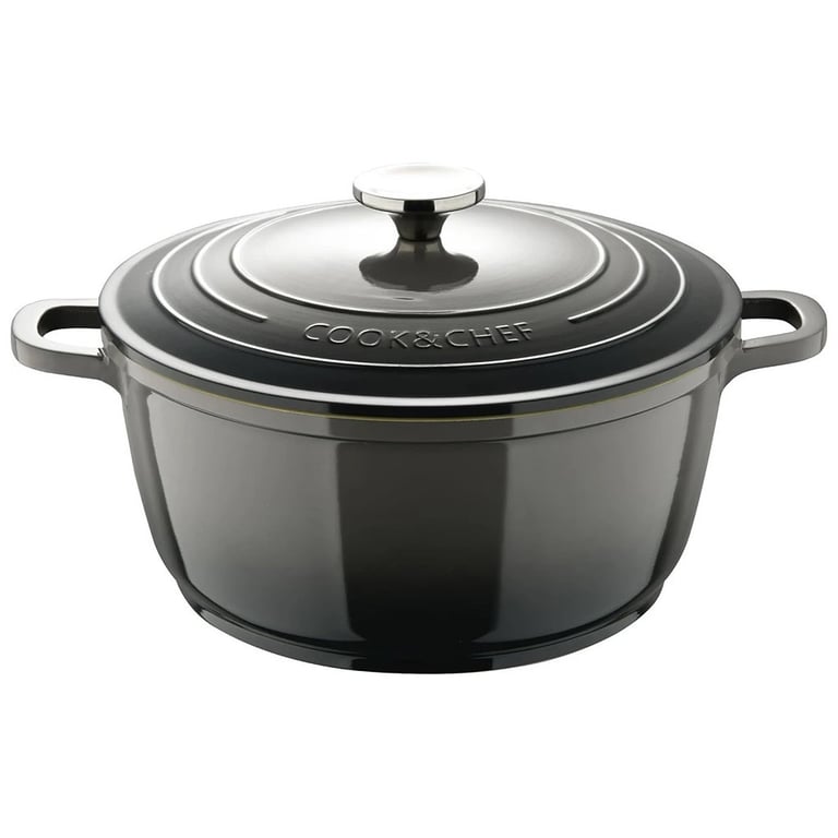 Каструля Bergner Excalibur з кришкою Сіра 5.8 л (BG-36102-GY) - фото 1