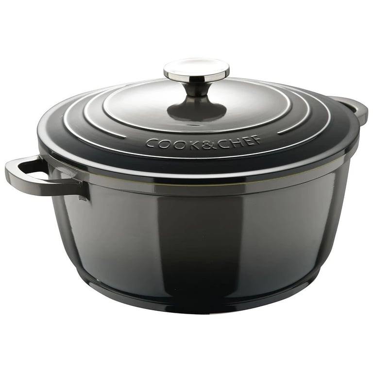 Каструля Bergner Excalibur з кришкою Сіра 5.8 л (BG-36102-GY) - фото 2