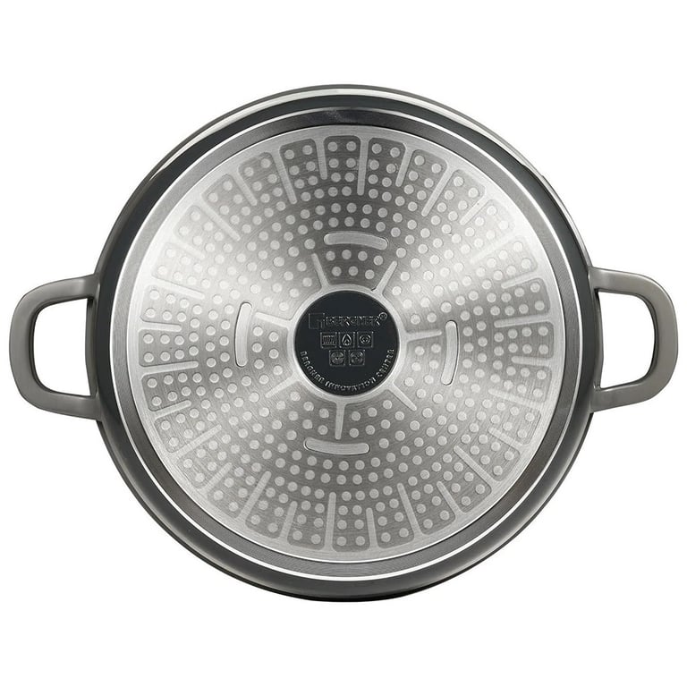 Каструля Bergner Excalibur з кришкою Сіра 5.8 л (BG-36102-GY) - фото 4