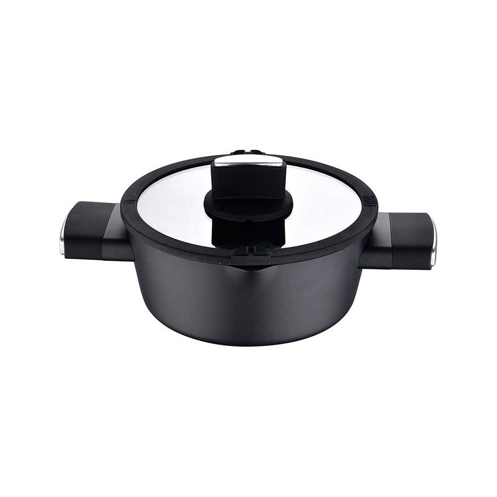 Каструля Bergner Ion Plus з кришкою 3.5 л (BG-35911-BK) - фото 1