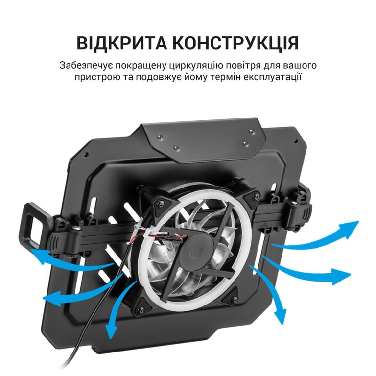 Підставка до ноутбука OfficePro для кронштейнів VESA 75x75,100x100 +RGB (LH474B) - фото 12