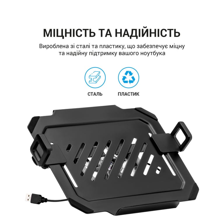 Підставка до ноутбука OfficePro для кронштейнів VESA 75x75,100x100 +RGB (LH474B) - фото 7