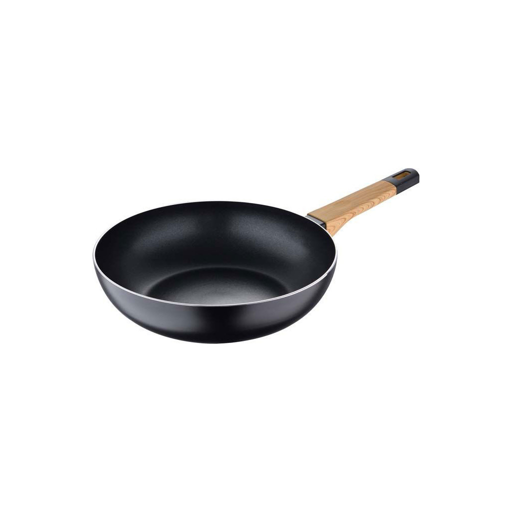 Сковорода Bergner Wok Earth Black 28 см (BG-34627-BK) Сковорода Bergner Wok Earth Black 28 см (BG-34627-BK)
