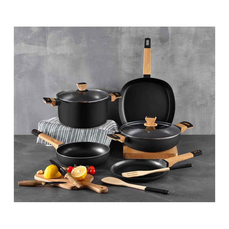Сковорода Bergner Wok Earth Black 28 см (BG-34627-BK) - фото 6
