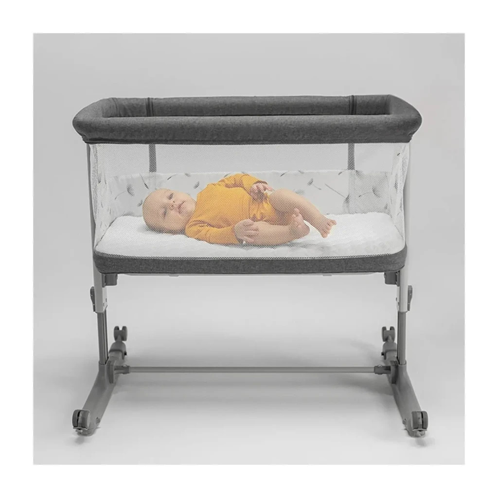 Ліжечко Lionelo приставне Aurora Grey Graphit (LO-AURORA GREY GRAPHITE) - фото 4 Ліжечко Lionelo приставне Aurora Grey Graphit (LO-AURORA GREY GRAPHITE) - фото 4