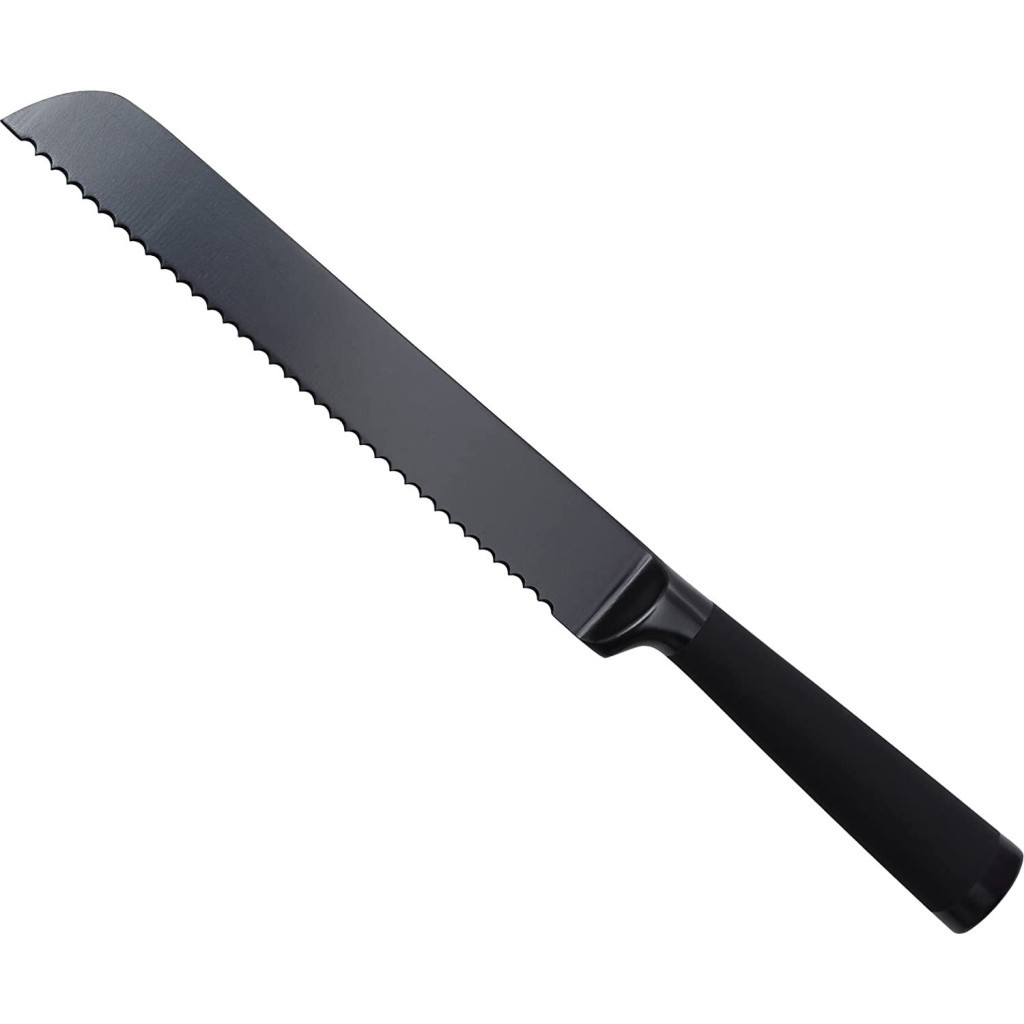 Кухонний ніж Bergner Black Blade для хліба 20 см (BG-8774) - фото 1 Кухонний ніж Bergner Black Blade для хліба 20 см (BG-8774) - фото 1