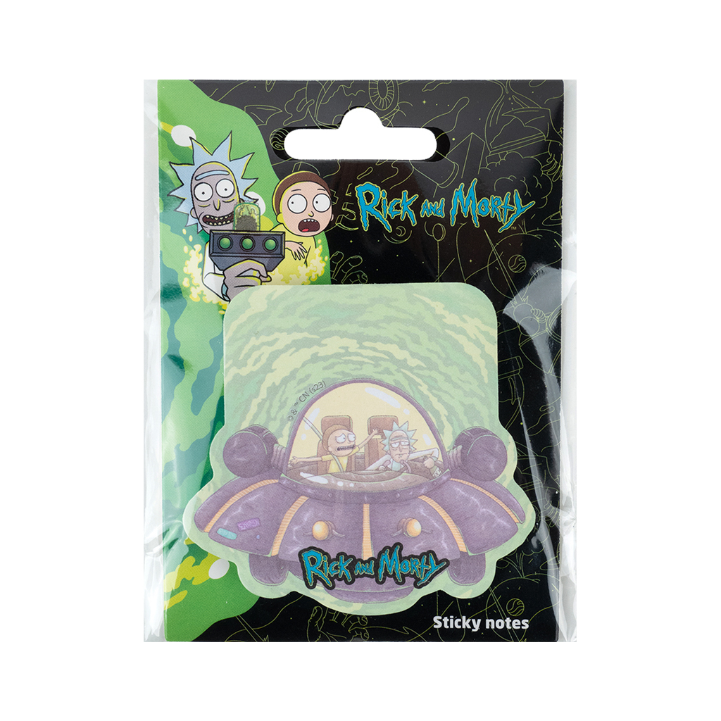 Папір для нотаток Kite з клейким шаром Rick and Morty 70х70 мм, 50 аркушів (RM23-298-1) - фото 2 Папір для нотаток Kite з клейким шаром Rick and Morty 70х70 мм, 50 аркушів (RM23-298-1) - фото 2