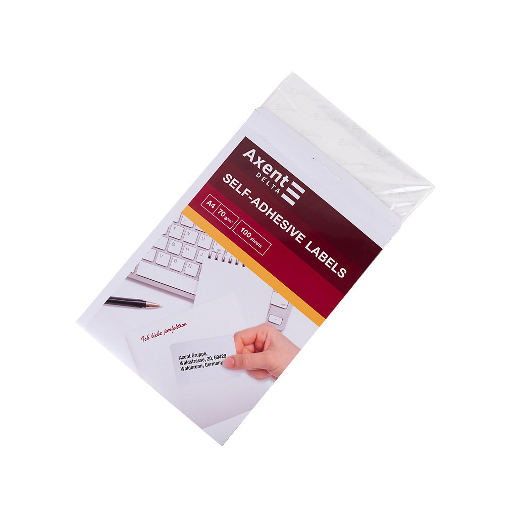 Етикетка самоклеюча Axent 105x37 (16 на листі) с/кл (100 листів) (D4463-A) - фото 3 Етикетка самоклеюча Axent 105x37 (16 на листі) с/кл (100 листів) (D4463-A) - фото 3